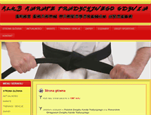 Tablet Screenshot of karate-gdynia.com